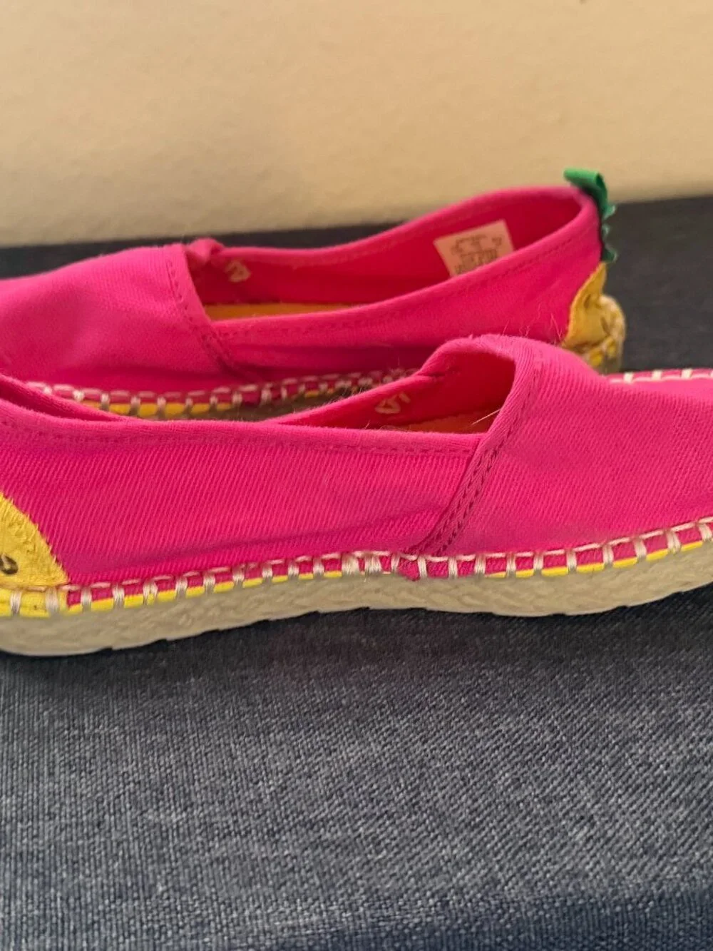 Kids' Pink Pineapple Slip On Shoes, Size 13M